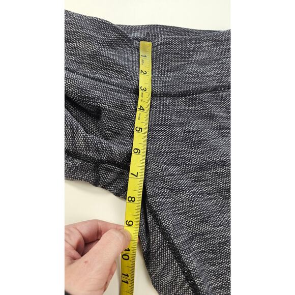 Lululemon Wunder Under Cropped Pant Coco Pique Black White Leggings Women’s 4 - Picture 6 of 7